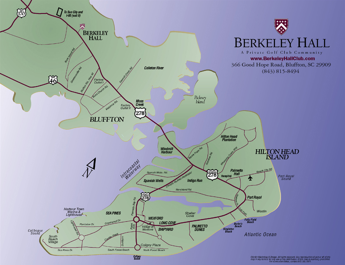 Berkeley Hall Area Map